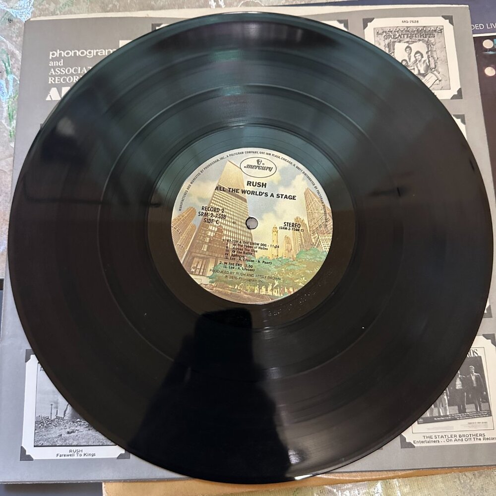 Rush All The World's A Stage Original 1976 Dbl Album LP Mercury SRM-2-7508 - Picture 3 of 6